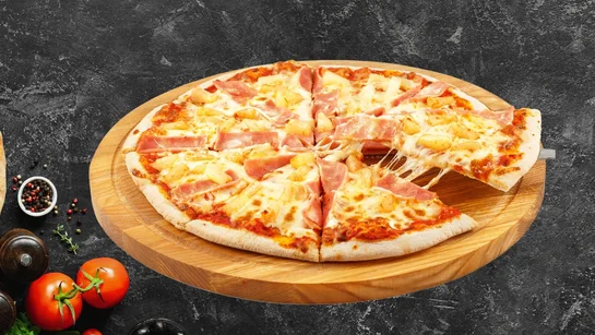 Pizza jambon dinde