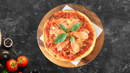 Pizza saumon