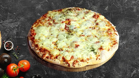Pizza à la crème et chèvre